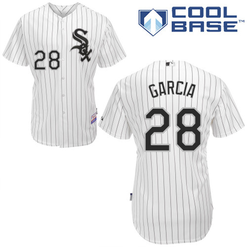 Leury Garcia #28 MLB Jersey-Chicago White Sox Men's Authentic Home White Cool Base Baseball Jersey
